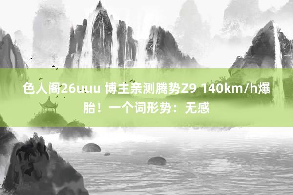 色人阁26uuu 博主亲测腾势Z9 140km/h爆胎！一个词形势：无感