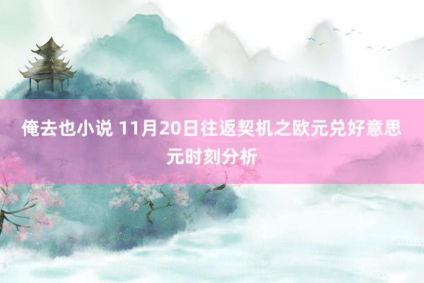 俺去也小说 11月20日往返契机之欧元兑好意思元时刻分析