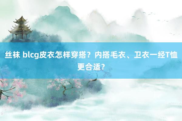 丝袜 blcg皮衣怎样穿搭？内搭毛衣、卫衣一经T恤更合适？