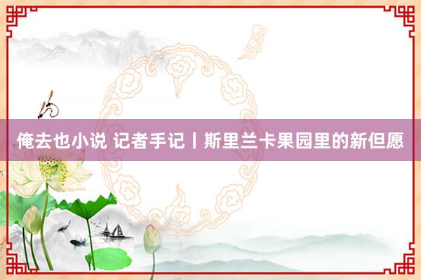 俺去也小说 记者手记丨斯里兰卡果园里的新但愿