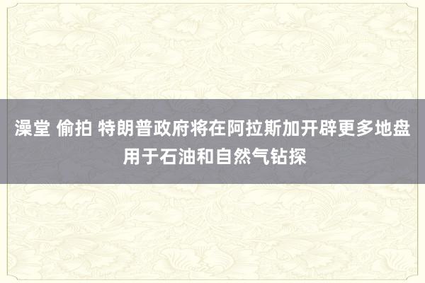澡堂 偷拍 特朗普政府将在阿拉斯加开辟更多地盘 用于石油和自然气钻探