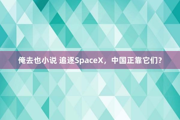 俺去也小说 追逐SpaceX，中国正靠它们？