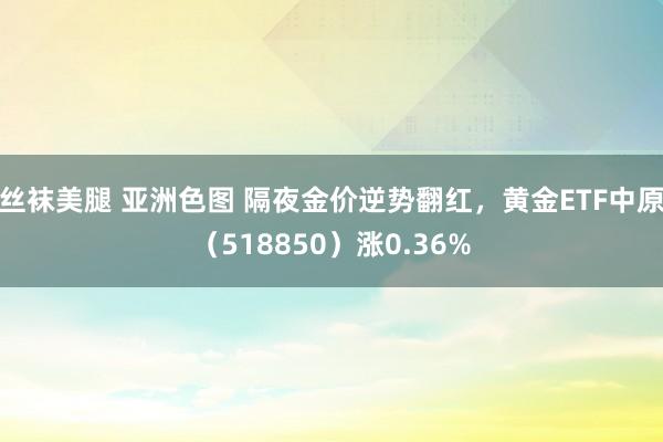 丝袜美腿 亚洲色图 隔夜金价逆势翻红，黄金ETF中原（518850）涨0.36%