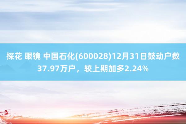 探花 眼镜 中国石化(600028)12月31日鼓动户数37.97万户，较上期加多2.24%